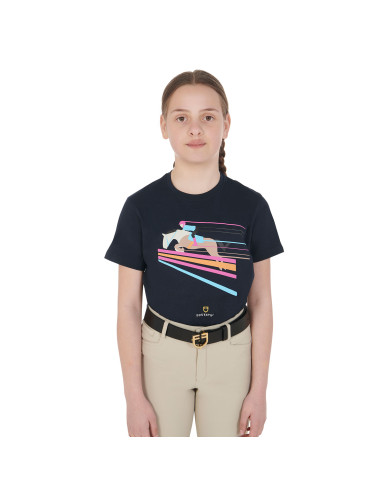 T-shirt  T-shirt bambina slim fit stampa salto colorato 44,67 € T-shirt  T-shirt bambina slim fit stampa salto colorato 44,67 €