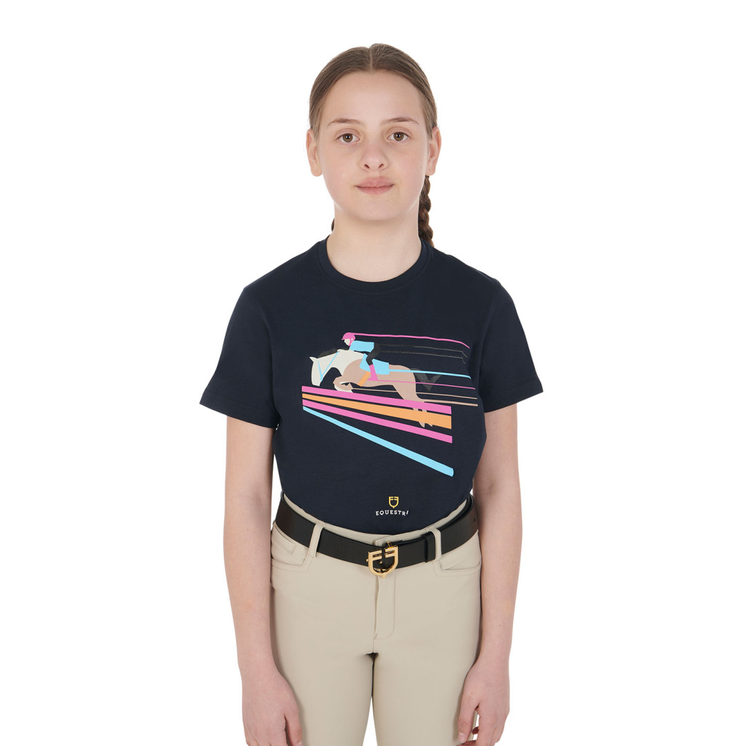 T-shirt  T-shirt bambina slim fit stampa salto colorato 44,67 € T-shirt  T-shirt bambina slim fit stampa salto colorato 44,67 €