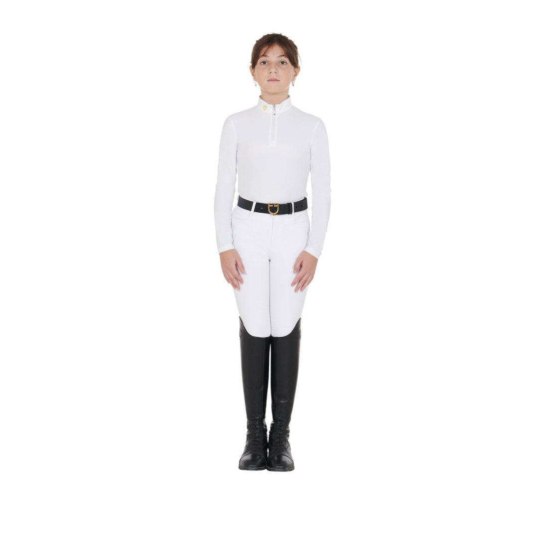 Polo de competición  Polo bambina slim fit in tessuto tecnico felpato 60,25 € Polo de competición  Polo bambina slim fit in tessuto tecnico felpato 60,25 €