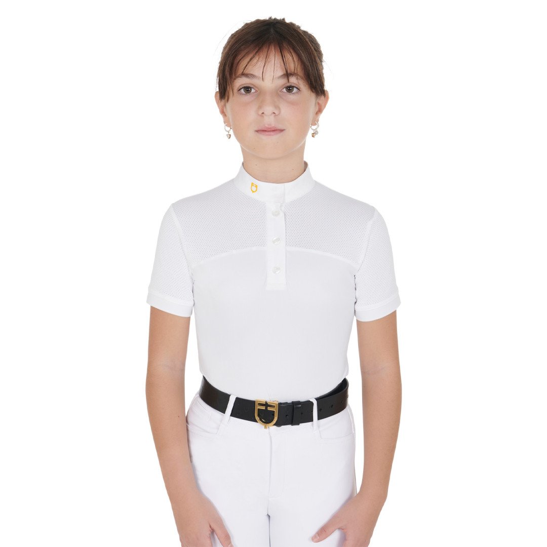 Pólo de competição  Polo bambina da concorso slim fit tessuto traforato 56,56 €