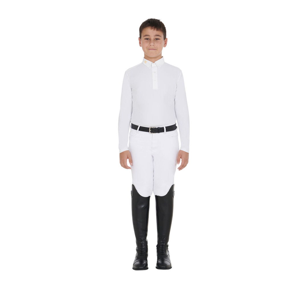 Polo de competición  Polo bambino manica lunga in tessuto tecnico felpato 60,25 € Polo de competición  Polo bambino manica lunga in tessuto tecnico felpato 60,25 €
