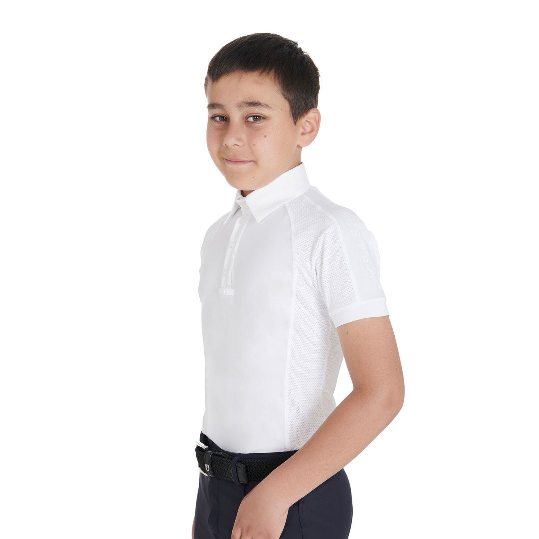 Polo da concorso Polo de competición de cuatro botones de fit slim para niños 69,67&nbsp;€