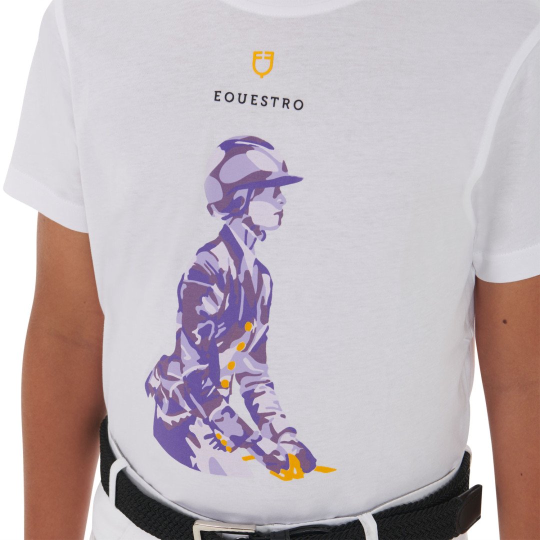 Camiseta  T-shirt bambini slim fit con stampa cavaliere 36,89 €