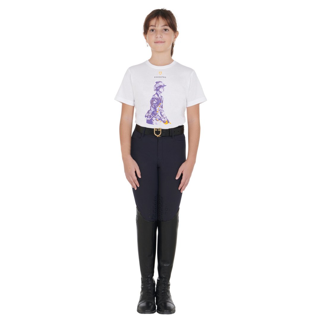 Camiseta  T-shirt bambini slim fit con stampa cavaliere 36,89 €