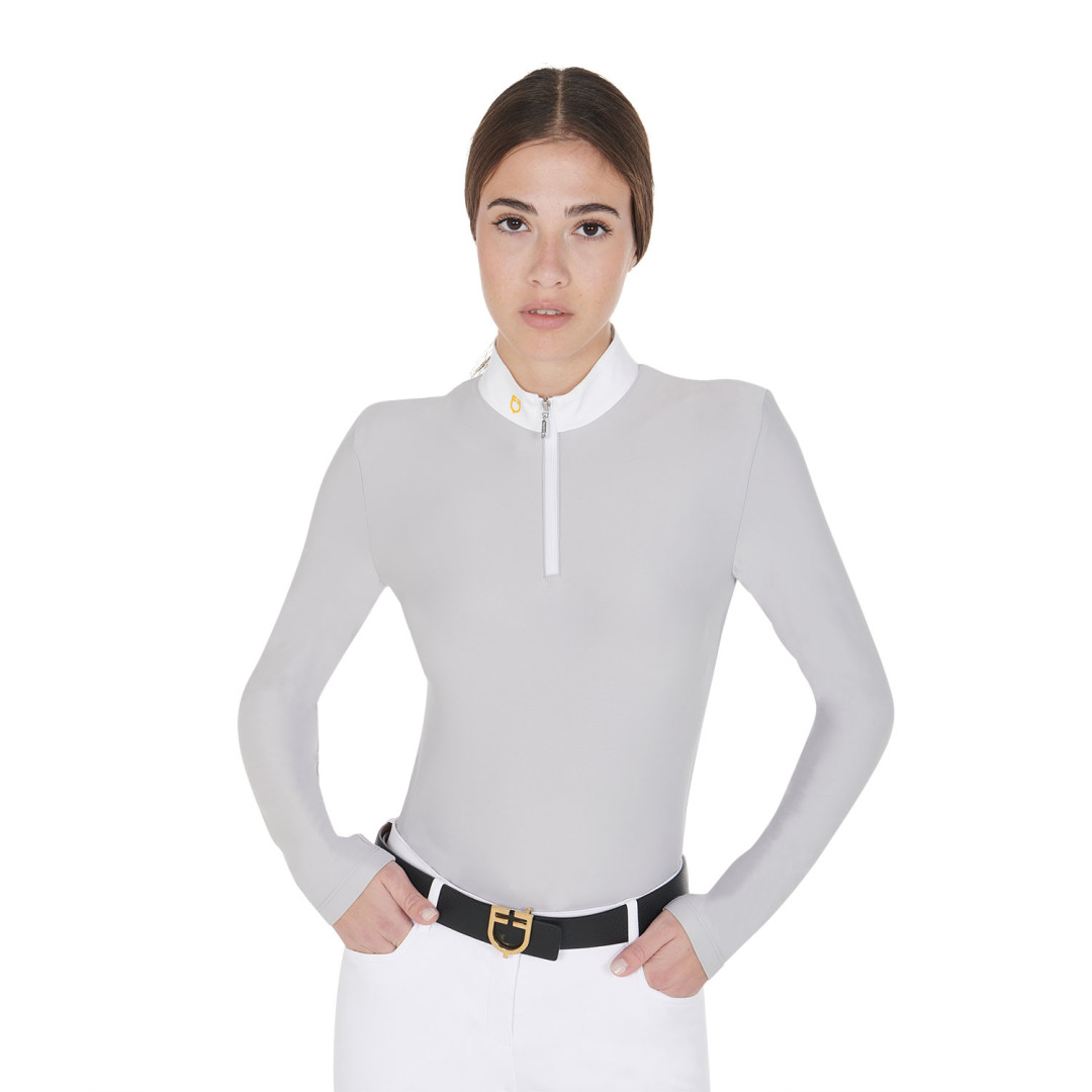 Polo de competición  Polo donna manica lunga in tessuto tecnico felpato 77,87 € Polo de competición  Polo donna manica lunga in tessuto tecnico felpato 77,87 €