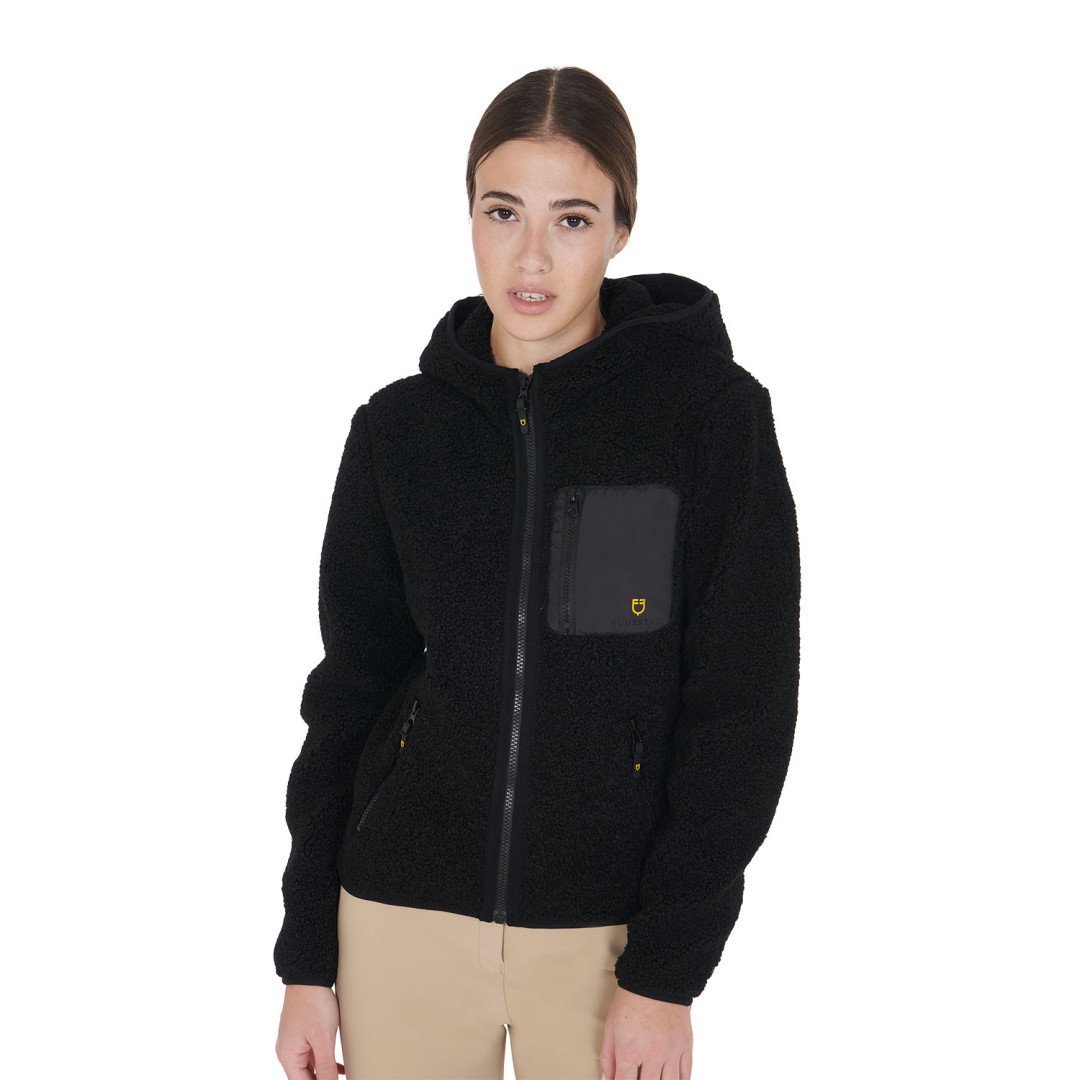 Kapuzenpullover Felpa Donna in Pile Ricciolo Con Tasca Frontale 118,85&nbsp;€