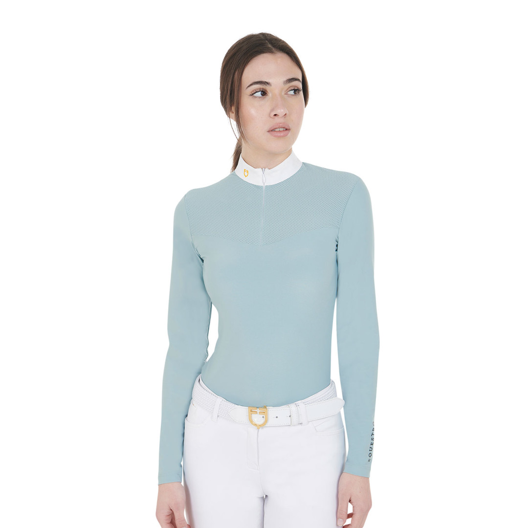 Polo de competición  Polo Donna Da Concorso in Tessuto Tecnico E Mesh 73,69 € Polo de competición  Polo Donna Da Concorso in Tessuto Tecnico E Mesh 73,69 €