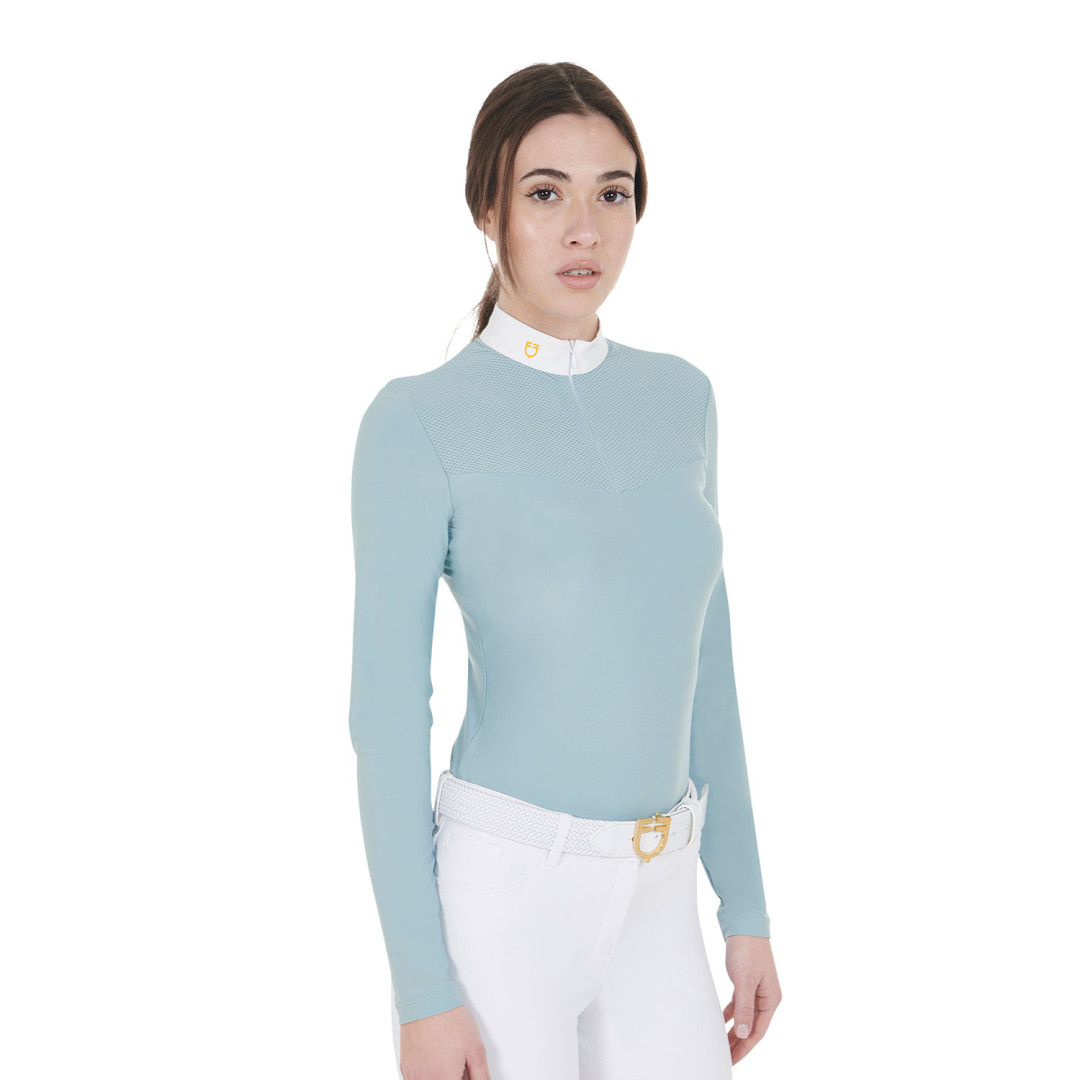 Polo de competición  Polo Donna Da Concorso in Tessuto Tecnico E Mesh 73,69 € Polo de competición  Polo Donna Da Concorso in Tessuto Tecnico E Mesh 73,69 €