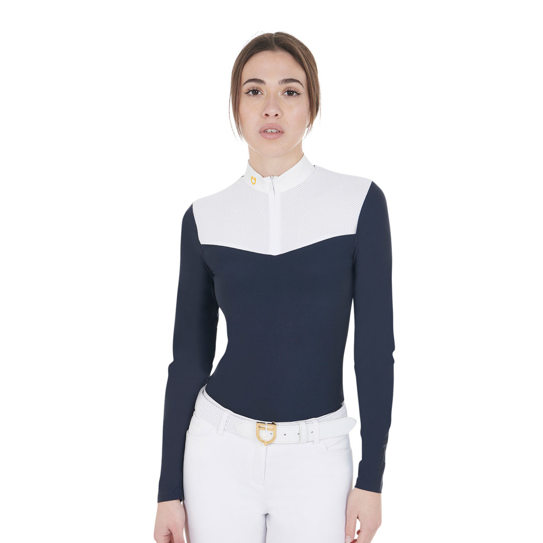 Polo de competición  Polo Donna Da Concorso in Tessuto Tecnico E Mesh 73,69 € Polo de competición  Polo Donna Da Concorso in Tessuto Tecnico E Mesh 73,69 €