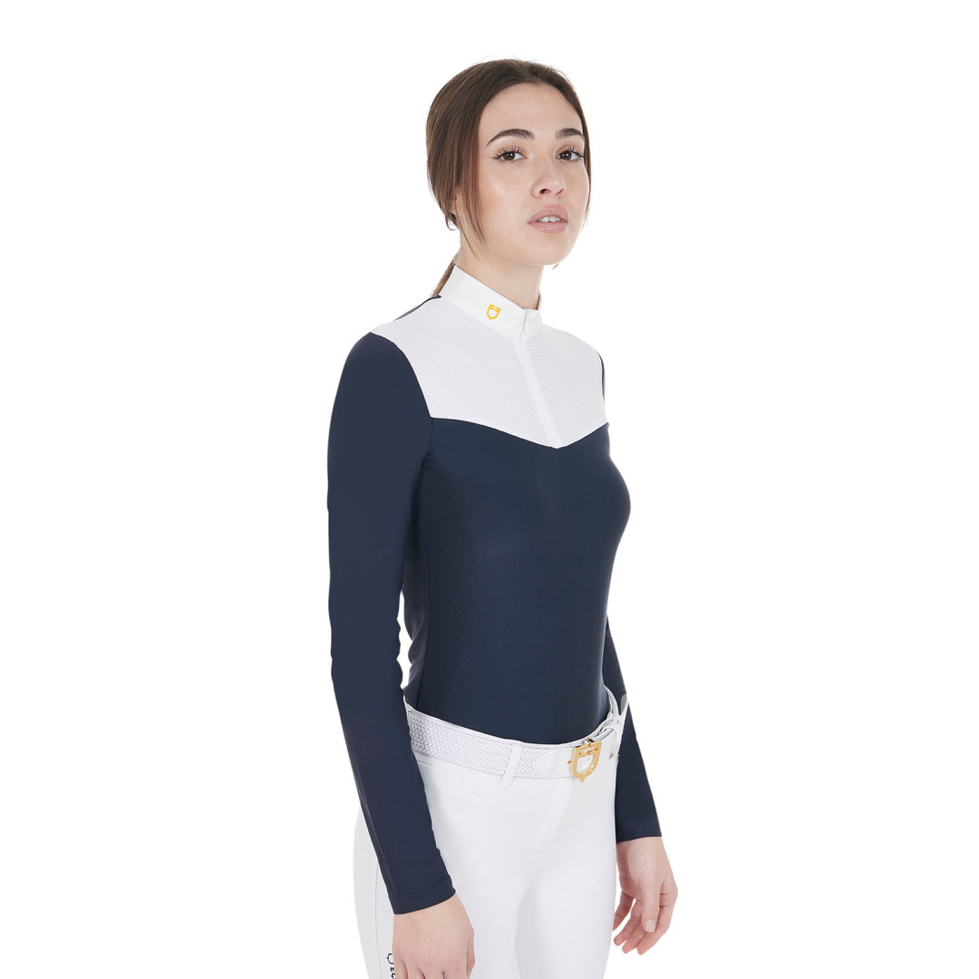 Polo de competición  Polo Donna Da Concorso in Tessuto Tecnico E Mesh 73,69 € Polo de competición  Polo Donna Da Concorso in Tessuto Tecnico E Mesh 73,69 €
