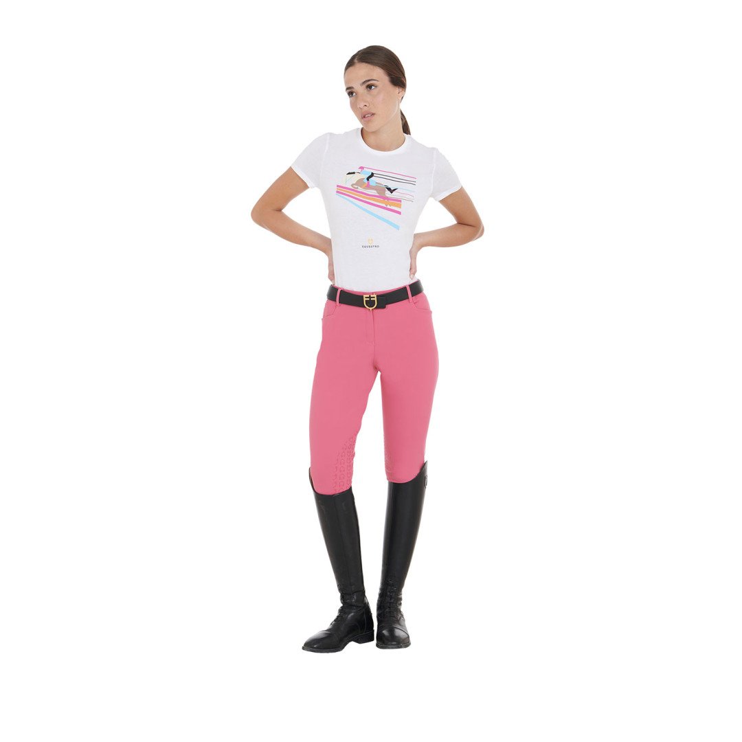 T-shirt  T-shirt Donna Slim Fit Disegno Salto Colorato 52,46 €