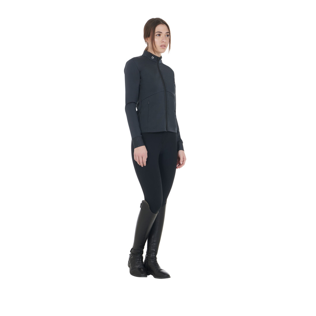 Sudadera con cuello redondo  Felpa donna tecnica full zip con strass 139,00 € Sudadera con cuello redondo  Felpa donna tecnica full zip con strass 139,00 €