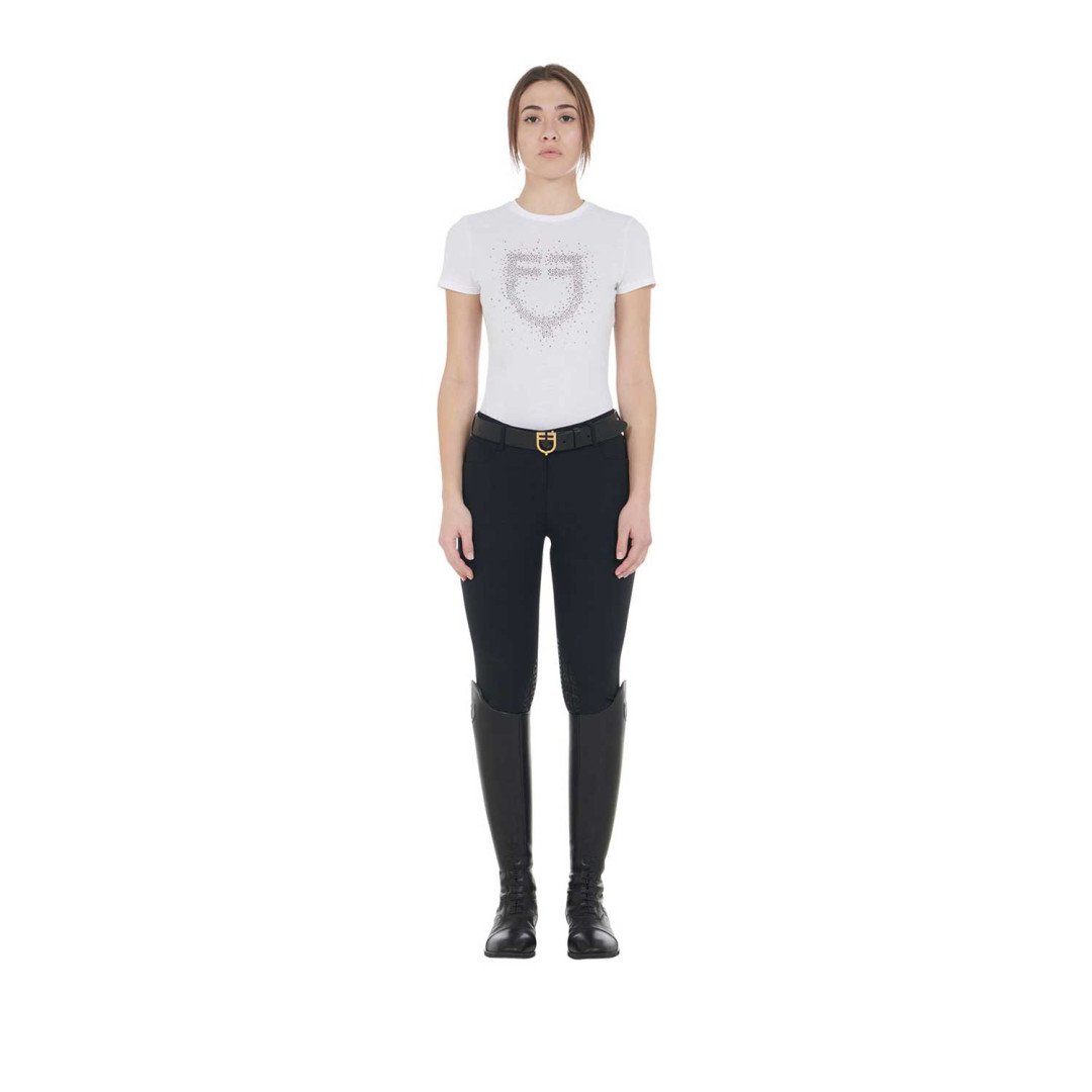 T-shirt Donna Monta Inglese T-shirt donna slim fit logo strass rosa 65,49&nbsp;€