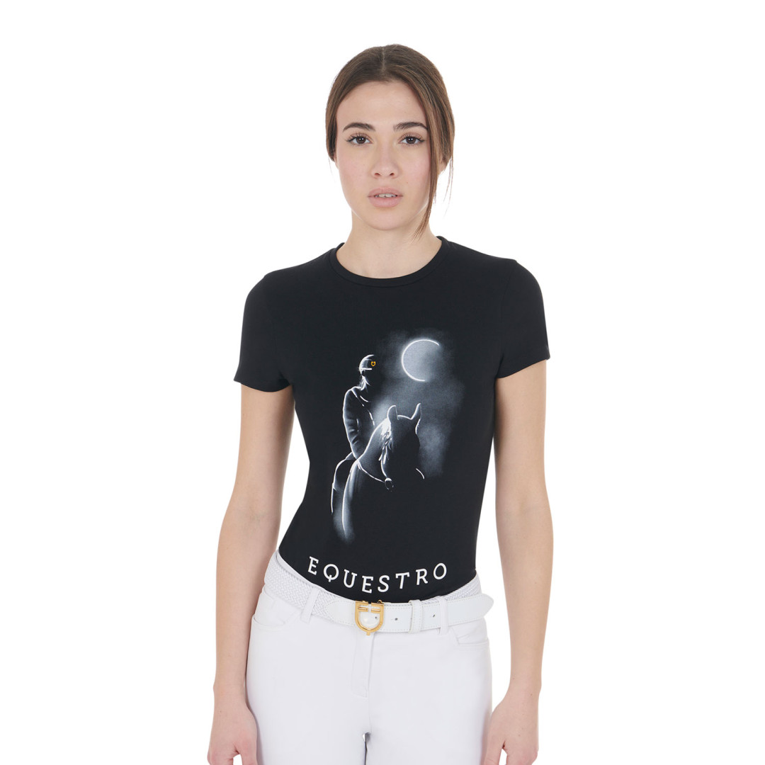 Camiseta de manga corta  T-shirt donna slim fit con stampa raggio di luna 49,10 € Camiseta de manga corta  T-shirt donna slim fit con stampa raggio di luna 49,10 €