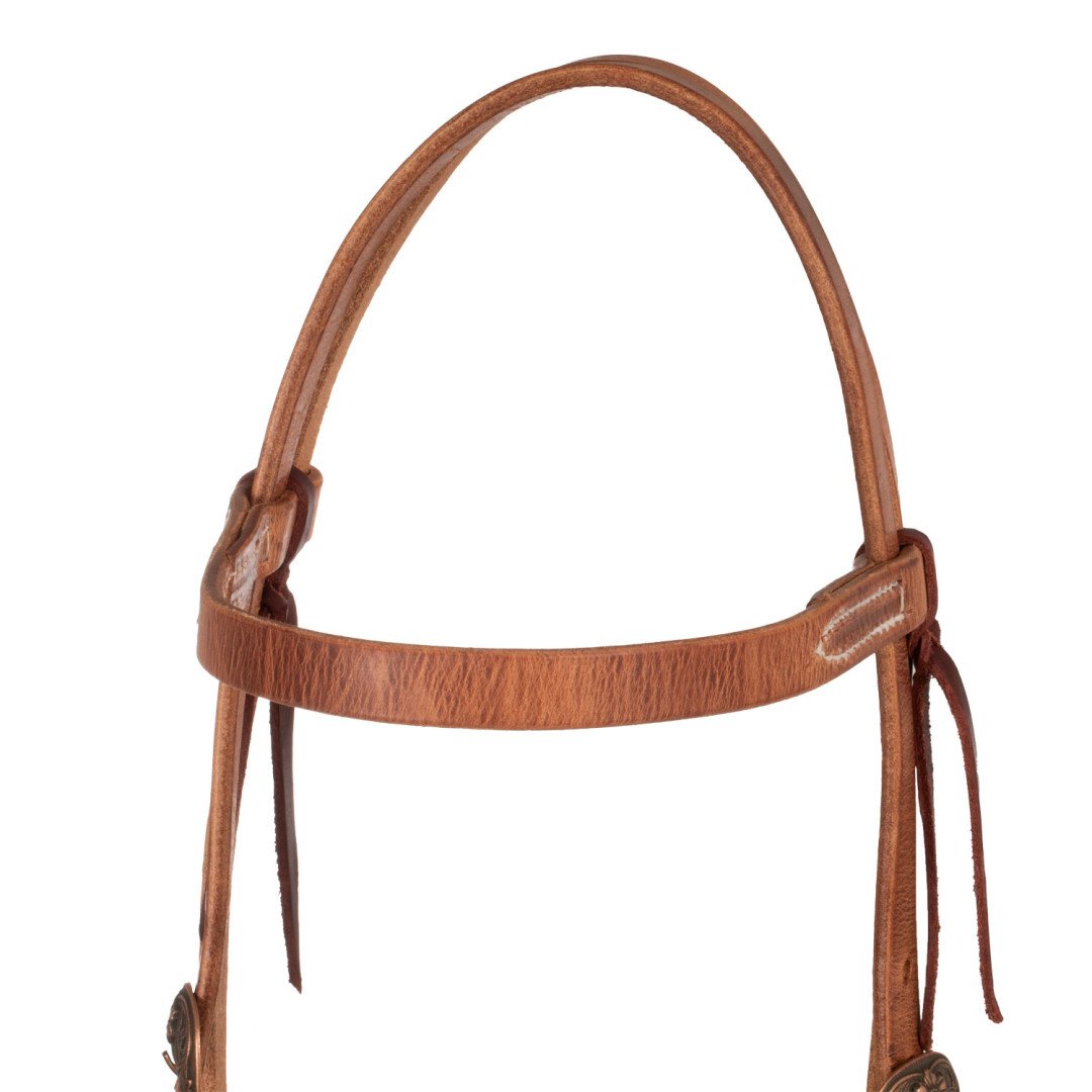 cabeçada COPPER FLORAL BUCKLE WITH CROSS CONCHO WESTERN BRIDLE 202,87&nbsp;€