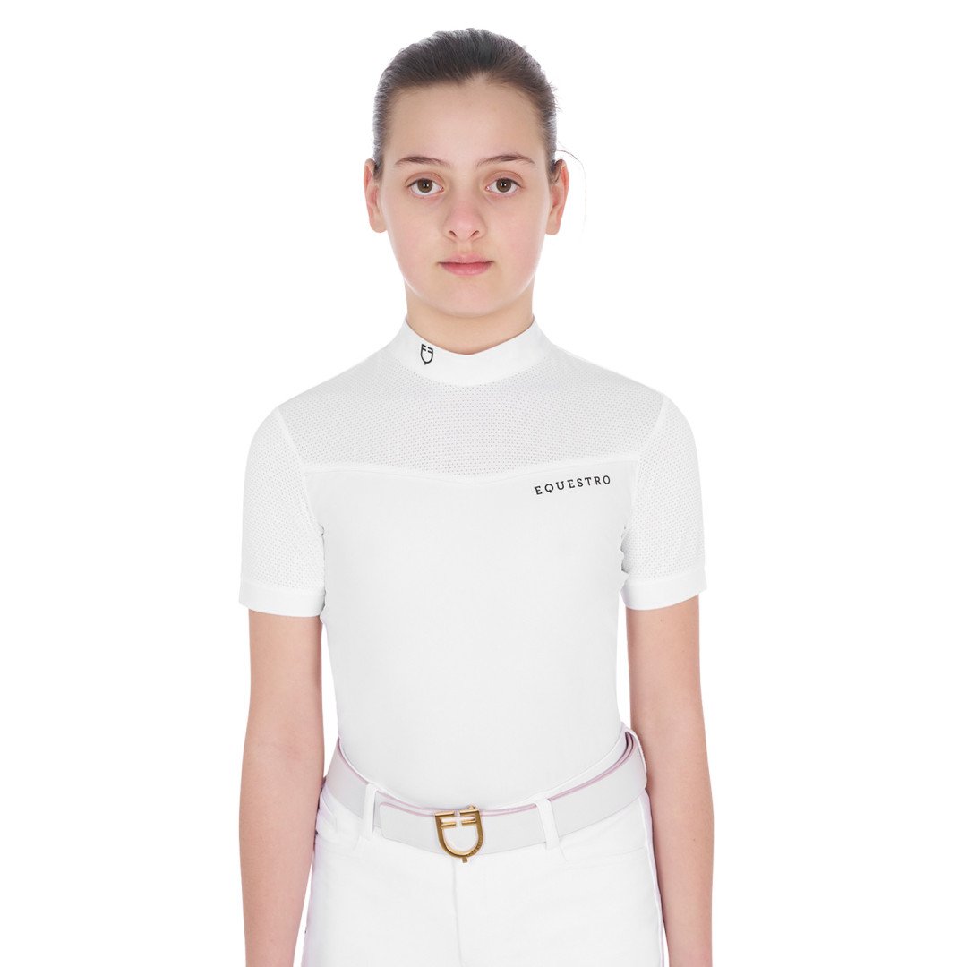 Wettkampfpolo  Polo bambina da concorso manica corta in tessuto tecnico 53,28 €