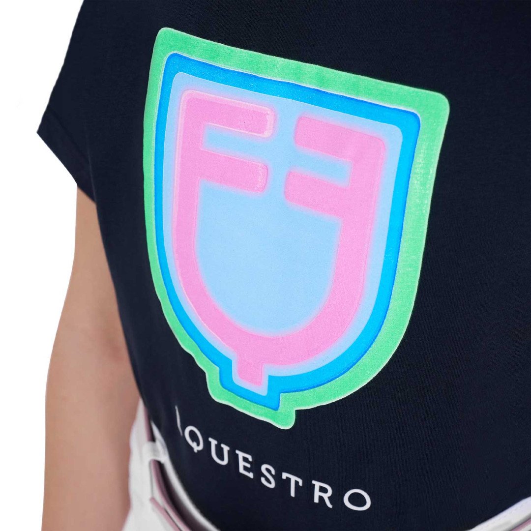 T-shirt  T-shirt bambina slim fit stampa logo psichedelico 45,08 €