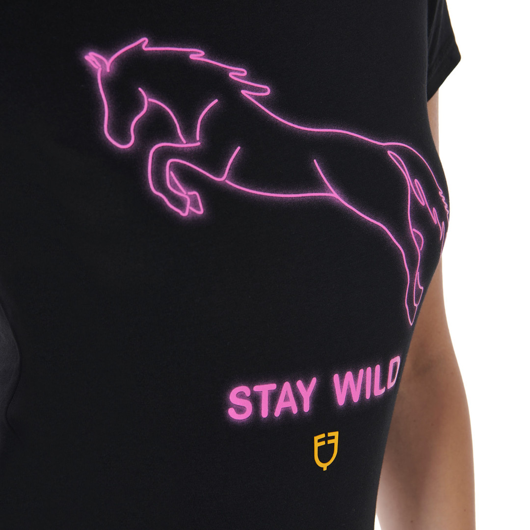 T-shirt  T-shirt donna slim fit con stampa Stay Wild 48,36 €
