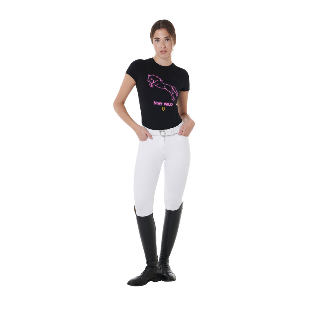 T-shirt  T-shirt donna slim fit con stampa Stay Wild 48,36 €