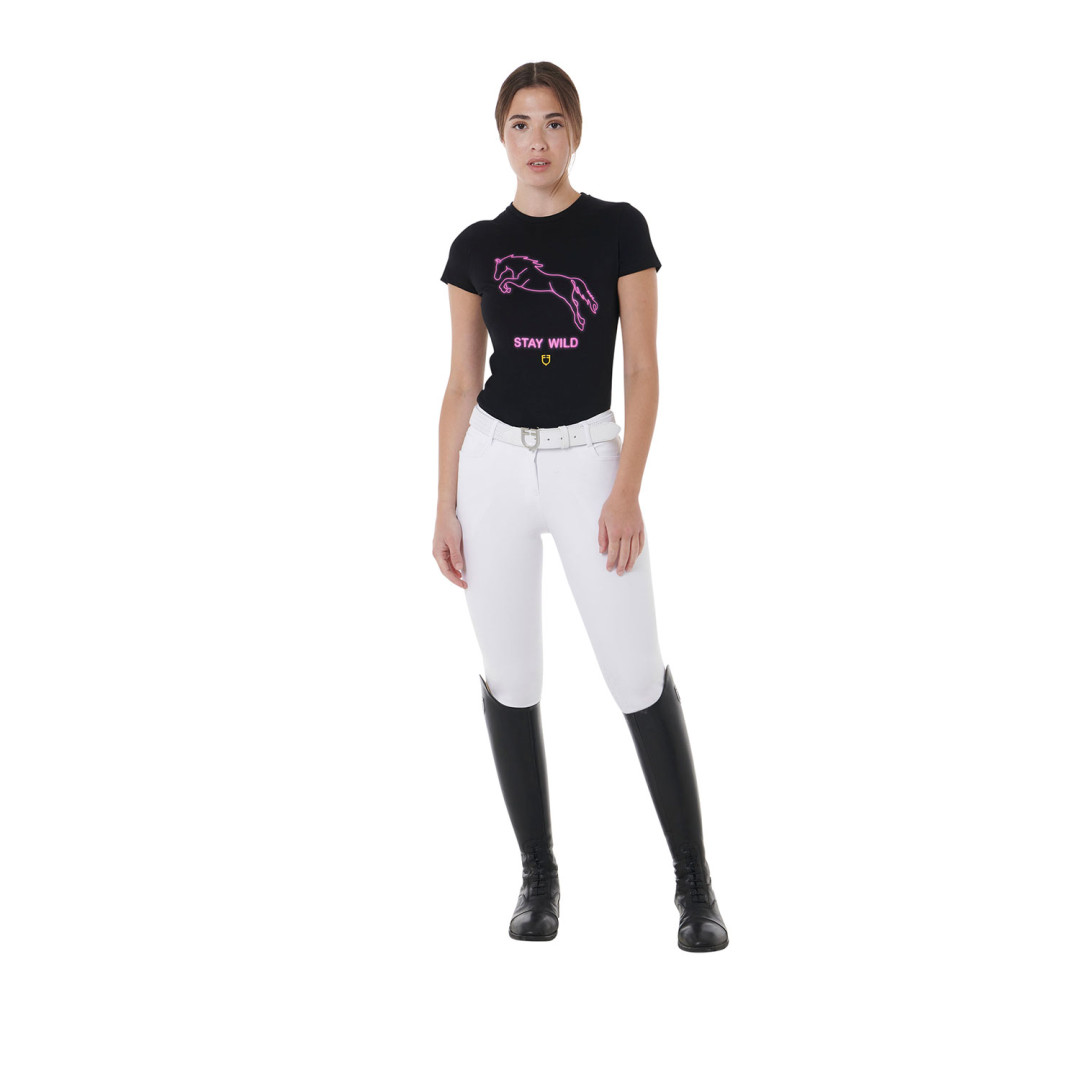 T-shirt  T-shirt donna slim fit con stampa Stay Wild 48,36 €