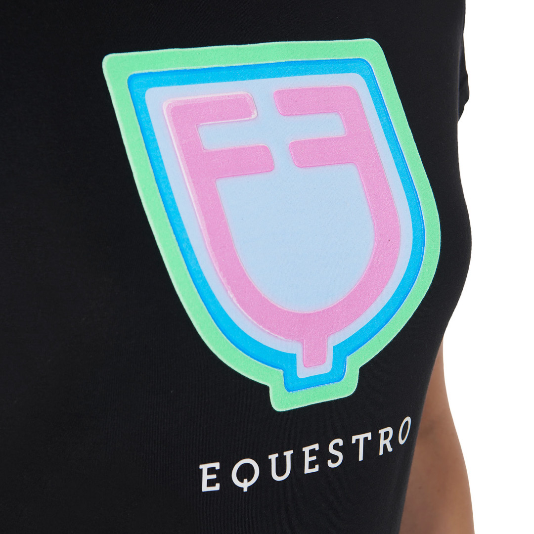 T-shirt  T-shirt donna slim fit con logo psichedelico 56,56 €