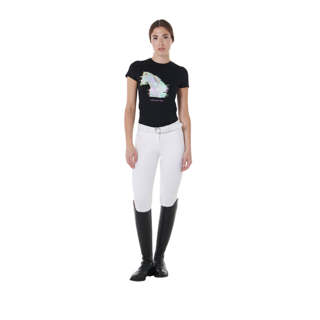Camiseta de manga corta  Camiseta de mujer slim fit con estampado de caballos 56,56 €