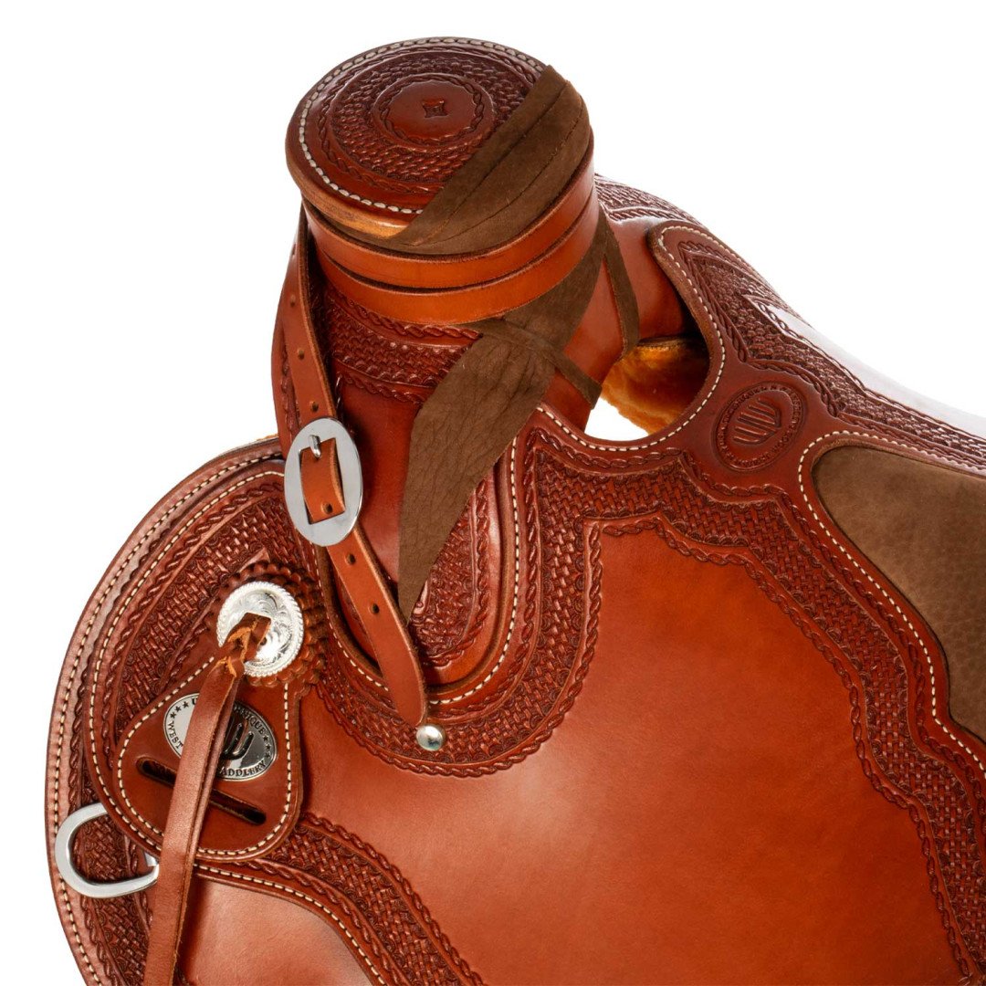 Selle da Lavoro Monta Western Sella Westwood wade doppia gonna quilted seat flower 6 border 77 0,00&nbsp;€