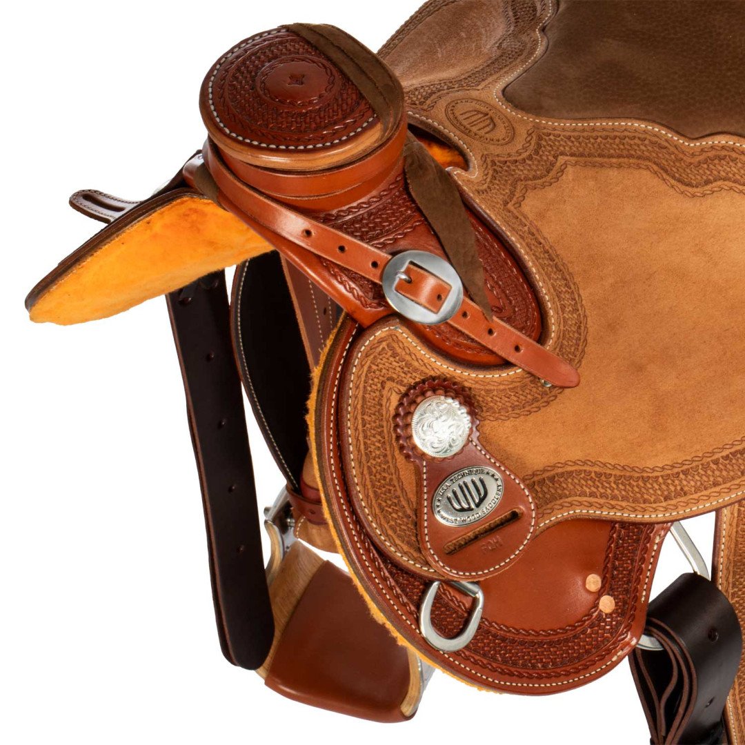Work saddle Sella Westwood wade doppia gonna quilted seat flower 6 border 77 cognac reverse natural 0,00&nbsp;€