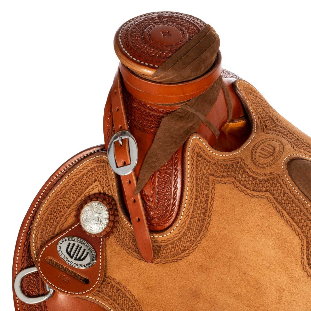 Work saddle Sella Westwood wade doppia gonna quilted seat flower 6 border 77 cognac reverse natural 0,00&nbsp;€