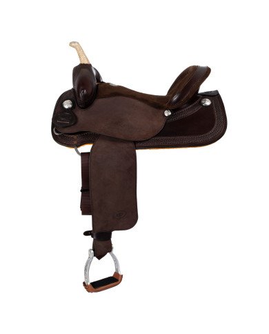 Selle Barrel Monta Western Sella Westwood basic barrel MJ brown/reverse brown border basket tooling 0,00&nbsp;€