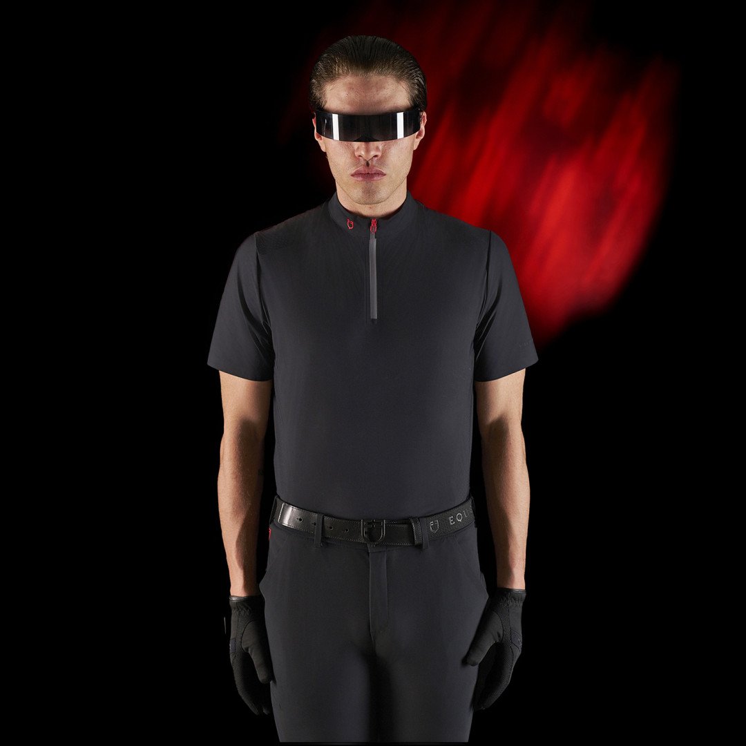 Polo training  Polo allenamento uomo Equestro Ridertechnology maniche corte e zip 86,07 €