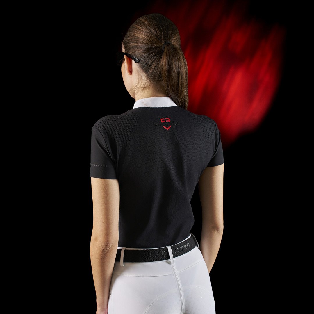 Pólo de competição Polo concorso donna Equestro Ridertechnology manica corta 106,56&nbsp;€