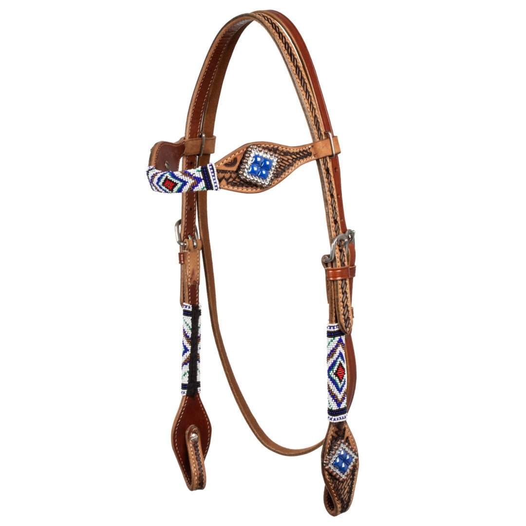Testiere Monta Western  TESTIERA CON DECORAZIONI A ROMBI 63,11 €