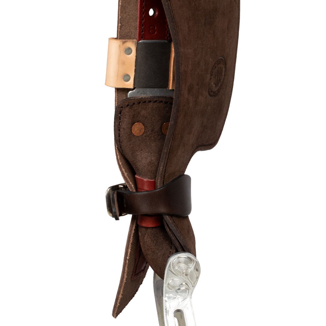 Barrel saddle  Sella Westwood basic barrel MJ, brown/reverse brown, border basket tooling 2,00 €