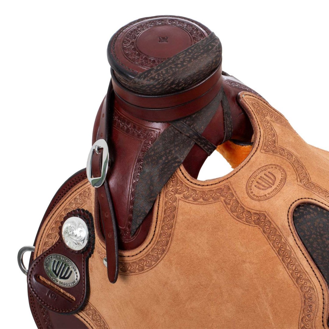 Work saddle Sella Westwood classic Ladywade burgundy reverse natural flower6 border81 2,00&nbsp;€